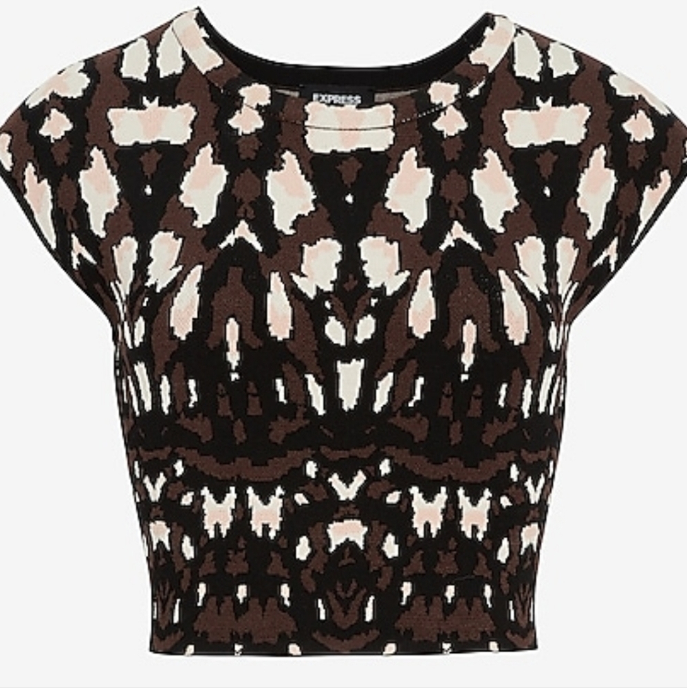 NWT Express Cropped Sweater - Picture 4 of 6